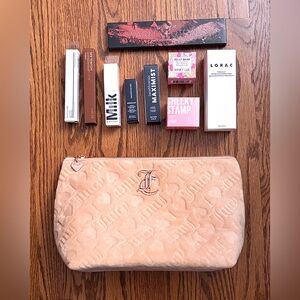High End Beauty Bundle 9pcs New with Juicy Couture Cosmetic Bag